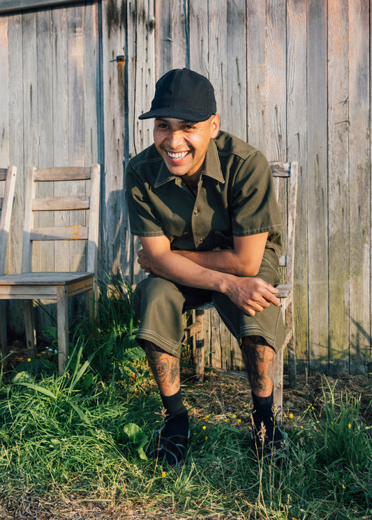 Black Twill 6 Panel