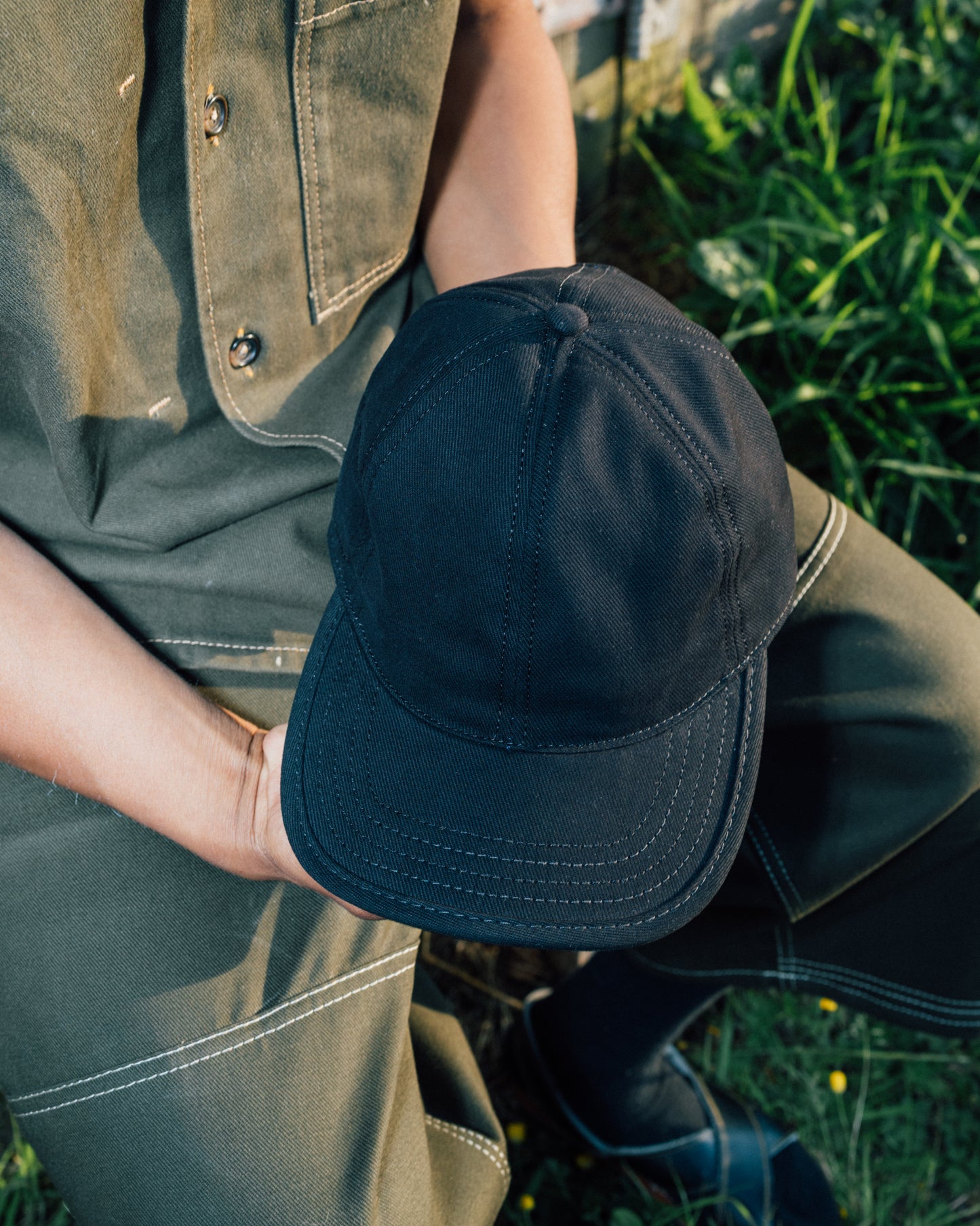 Black Twill 6 Panel