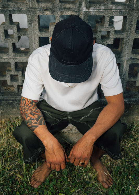 Black Twill 5 Panel