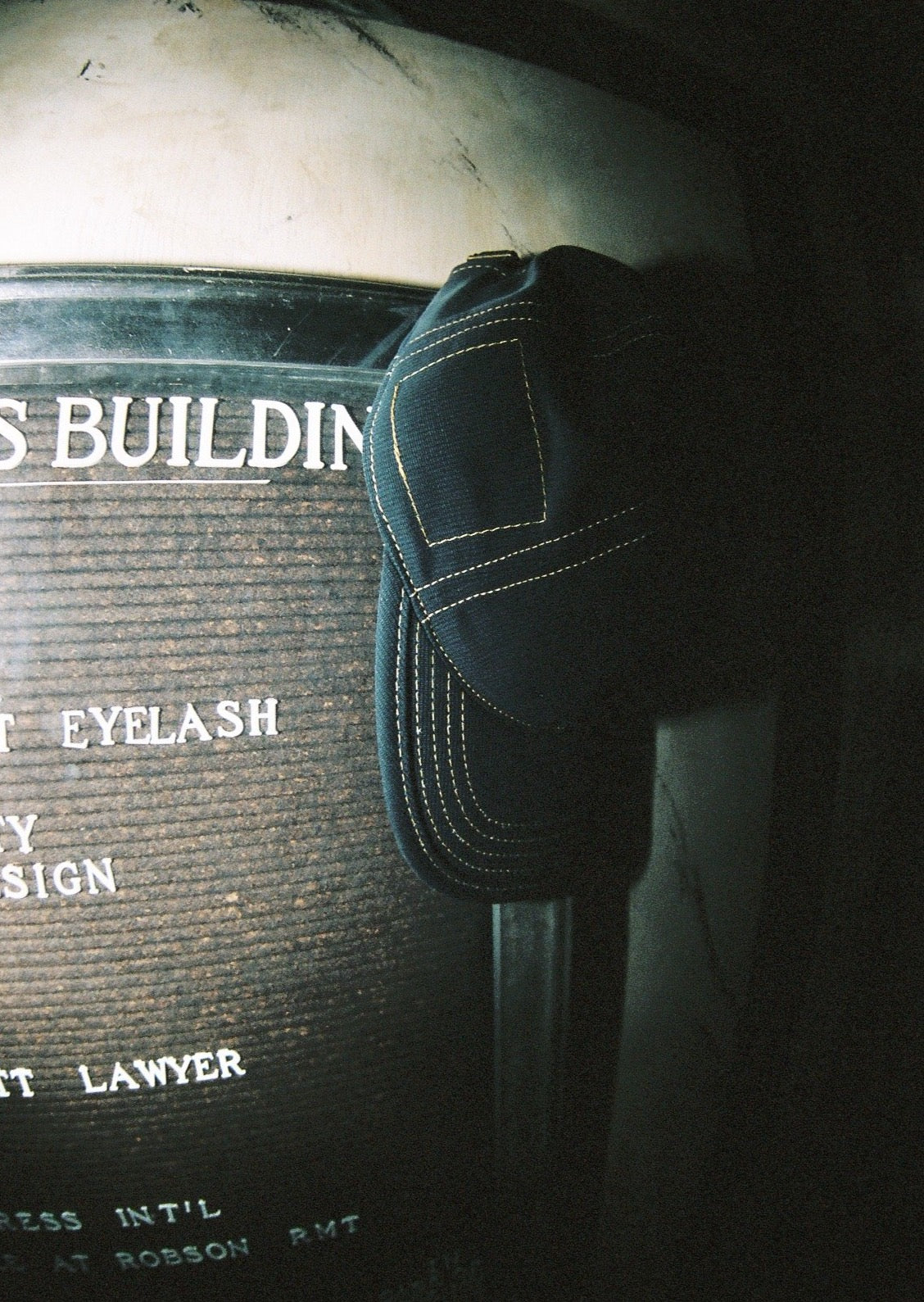 Navy Bedford Cord 6 Panel Hat