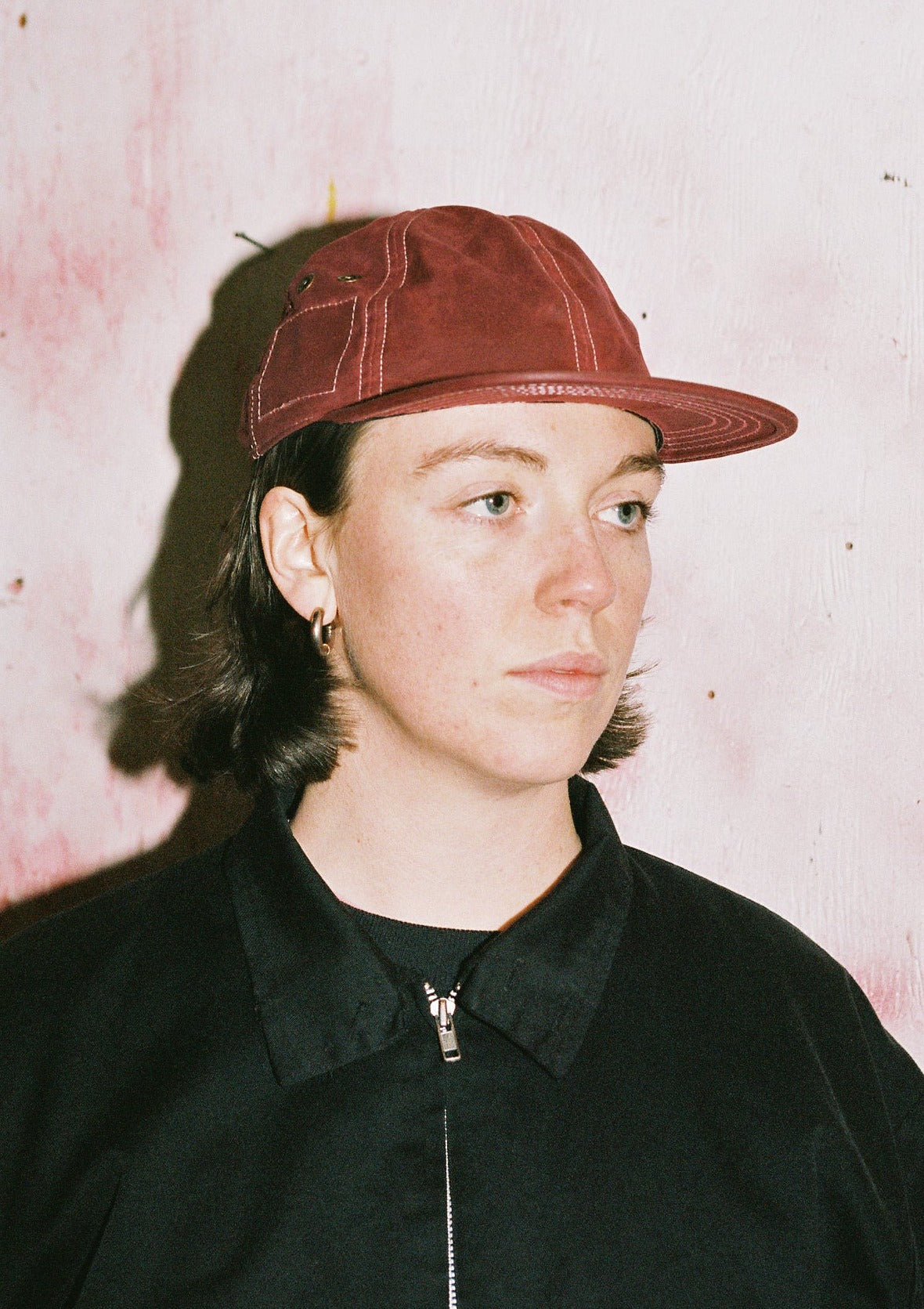 Burgundy 6 Panel Waxed Cotton