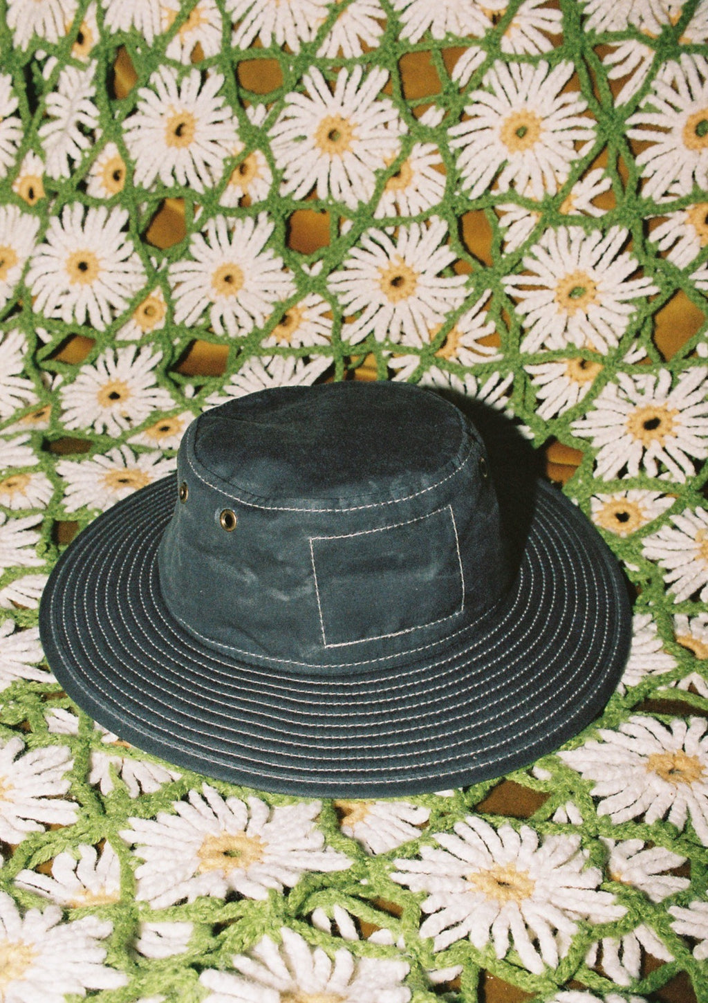 Charcoal Grey Waxed Cotton Bucket Hat