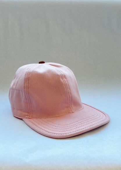 Tall Pink 6 Panel Hat