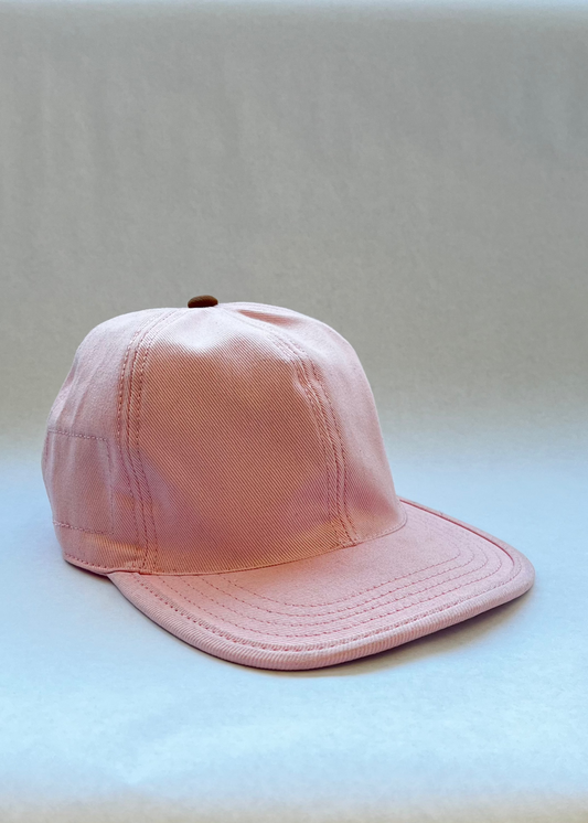 Tall Pink 6 Panel Hat