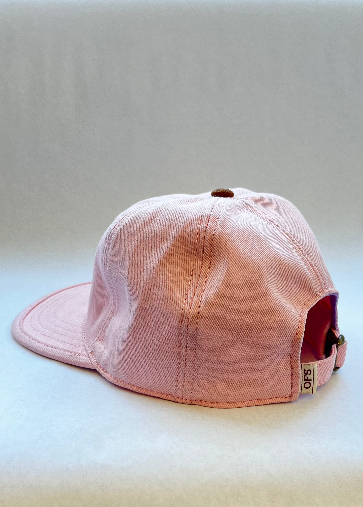 Tall Pink 6 Panel Hat