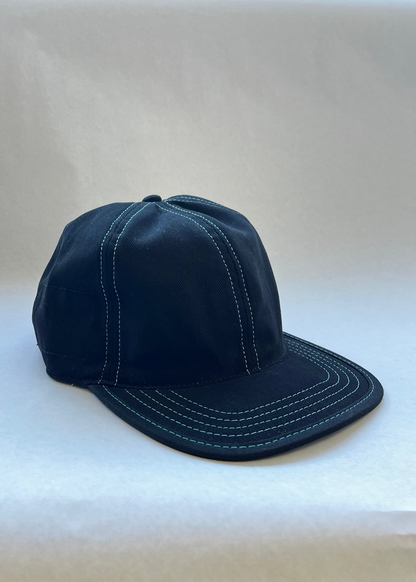 Tall Black 6 Panel Hat