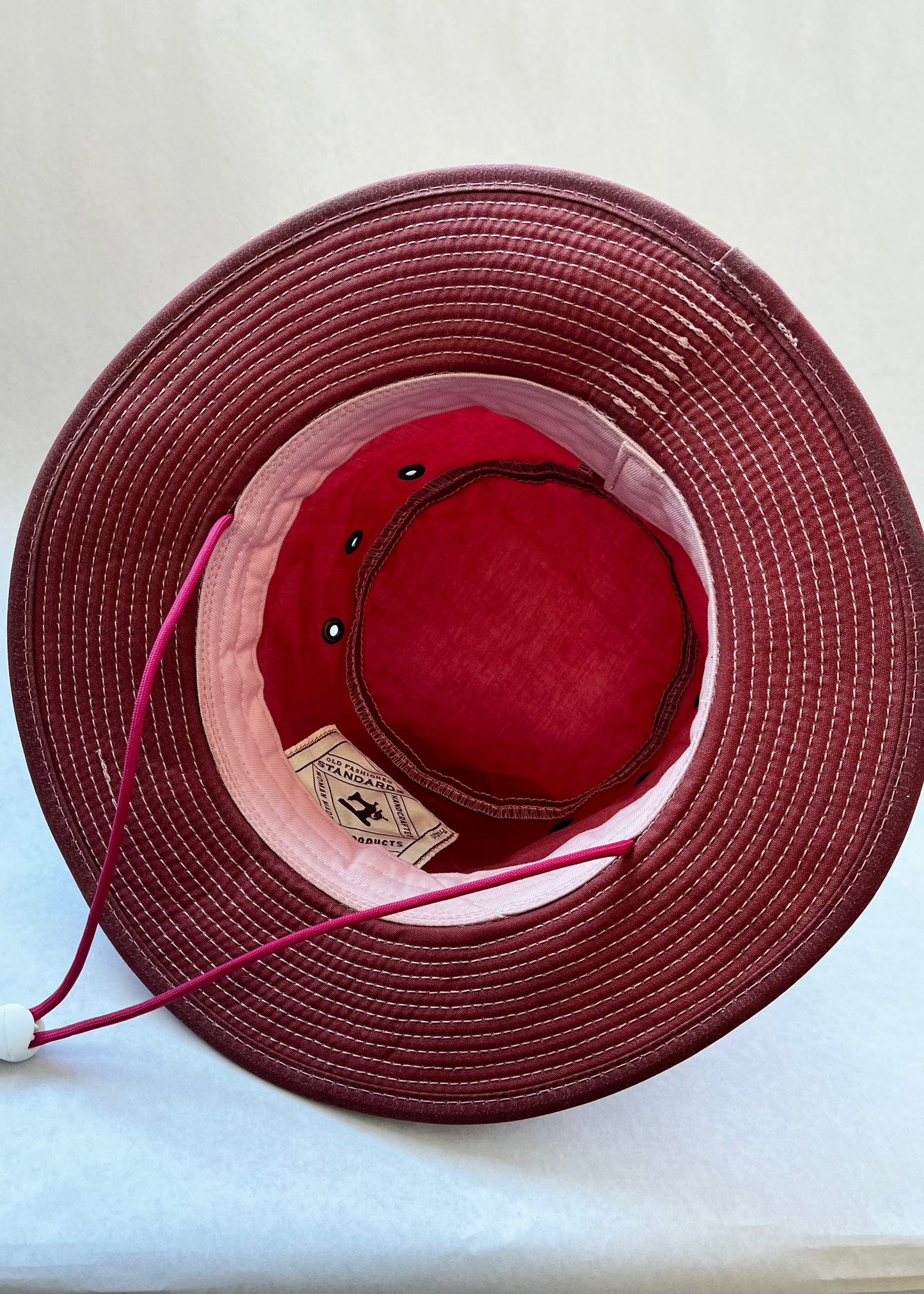 Tall Dusty Rose Bucket Hat