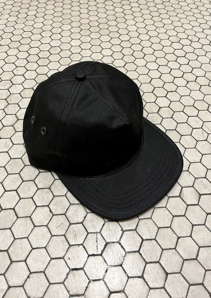 Black 5 Panel Waxed Cotton