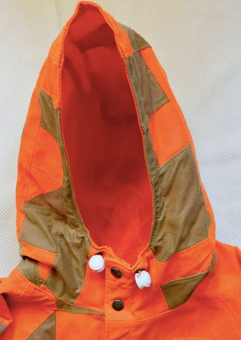 Orange Quilted Raincoat