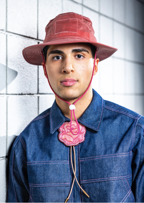 Tall Dusty Rose Bucket Hat