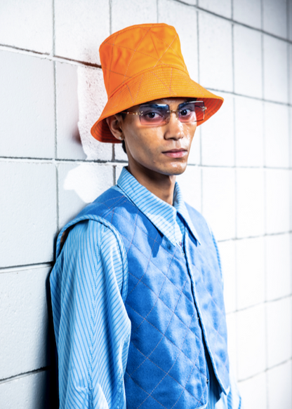 Tall Orange Jada Hat