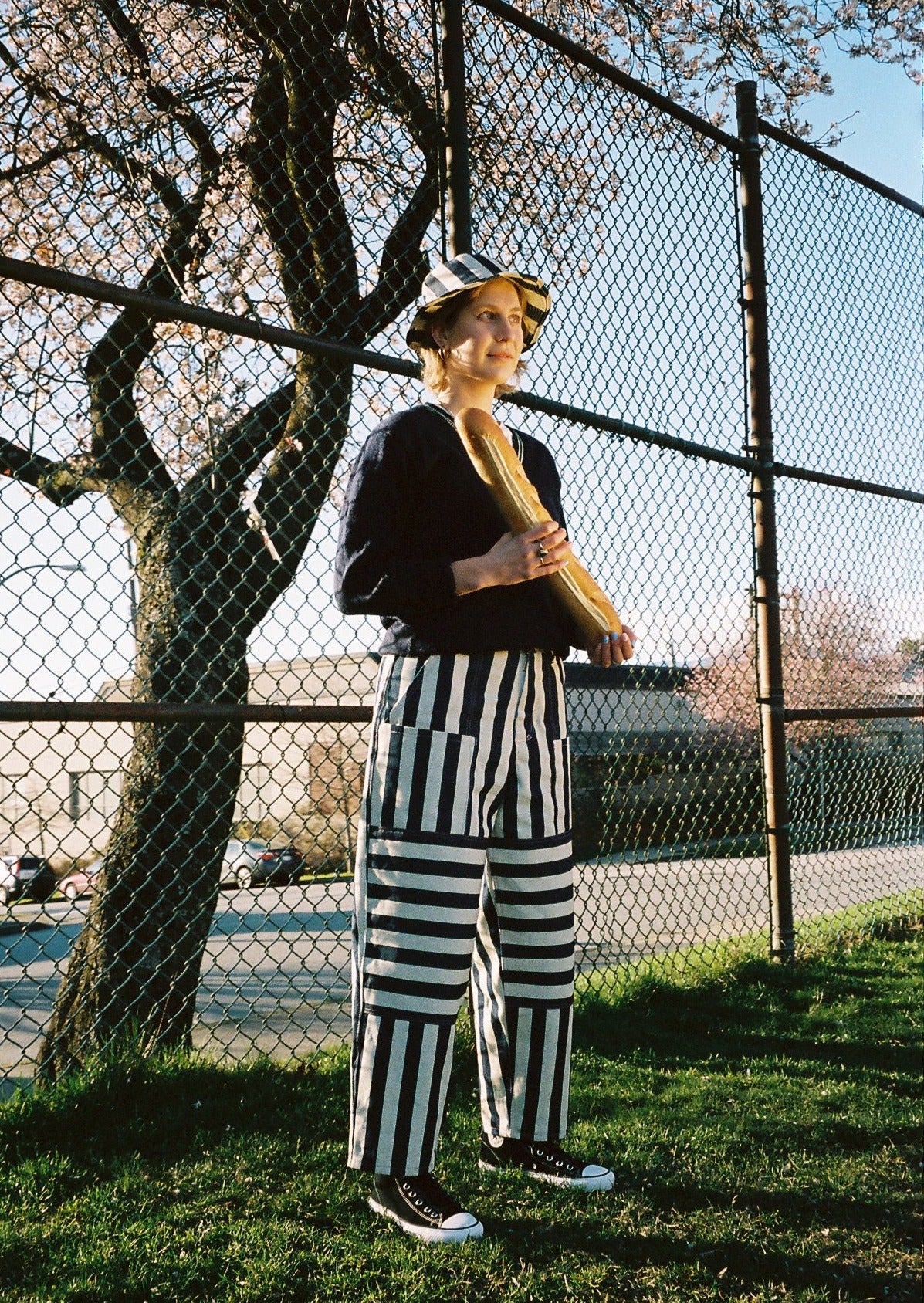 Wide Indigo Stripe Baguettes