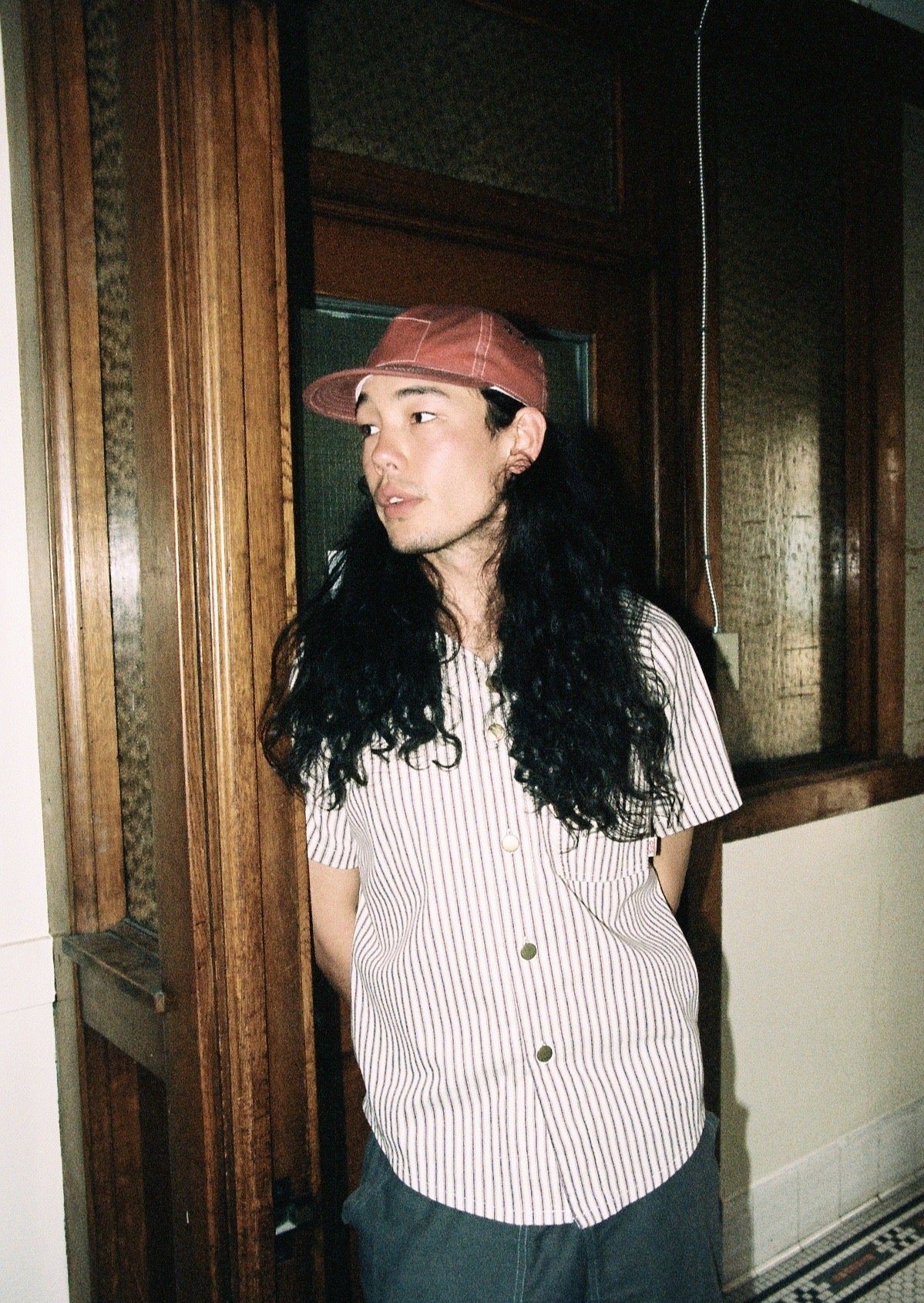 Dusty Rose 5 Panel Waxed Cotton