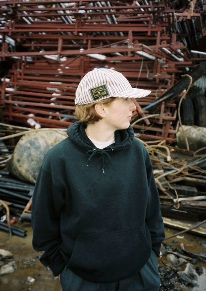 Violet Stripe 6 Panel Semi Selvedge