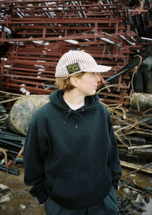 Violet Stripe 6 Panel Semi Selvedge
