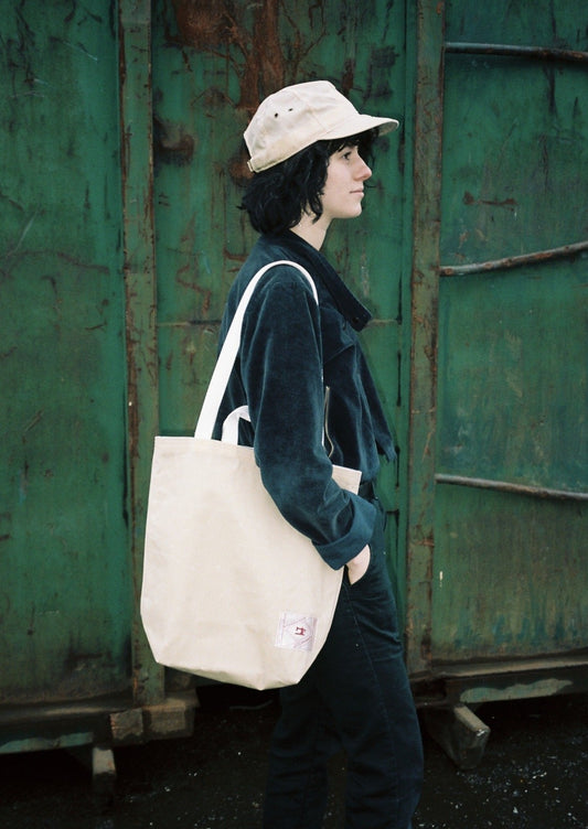 Natural Waxed Tote Bag