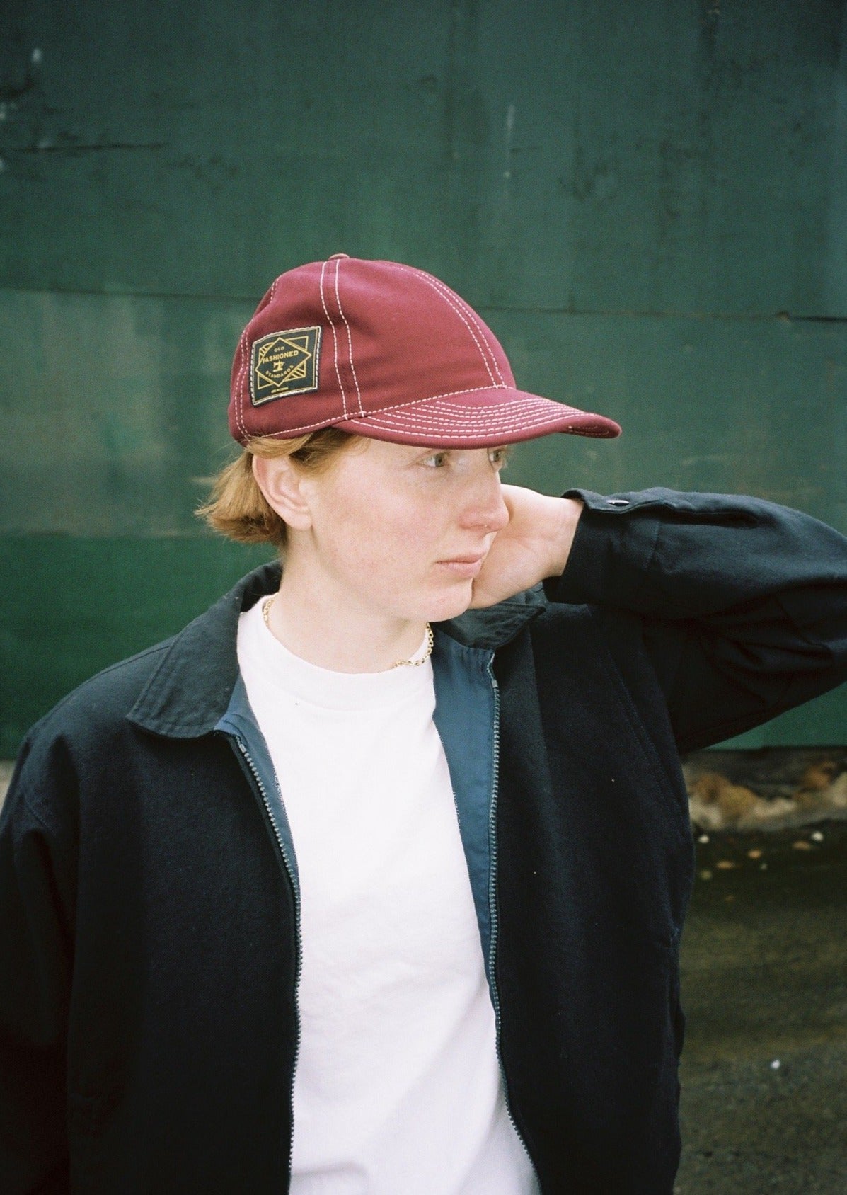 Burgundy 6 Panel Hat Cotton Twill