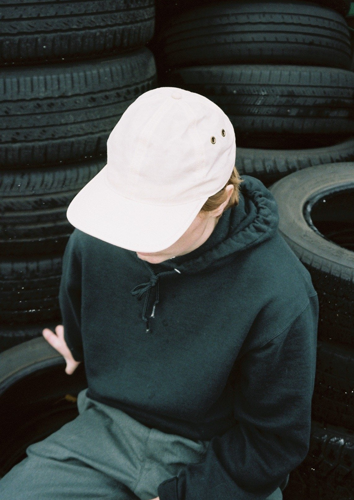 Bone White 6 Panel Waxed Cotton
