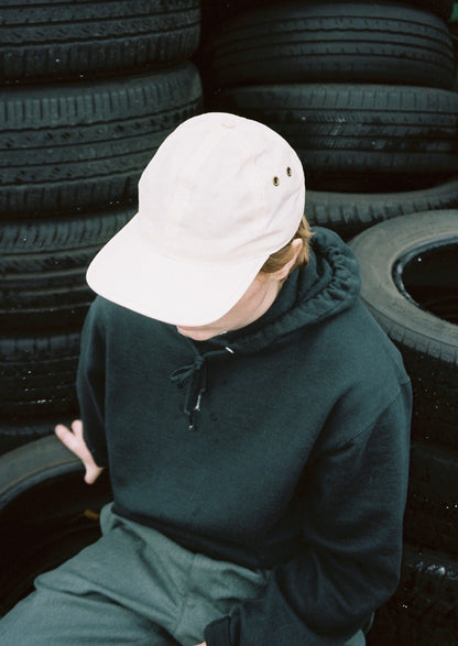 Bone White 6 Panel Waxed Cotton