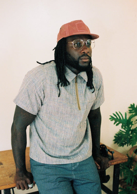 Dusty Rose 5 Panel Waxed Cotton