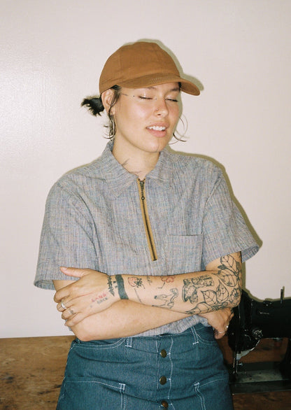 Tobacco 6 Panel Hat