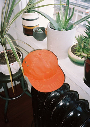 Orange 5 Panel Waxed Cotton