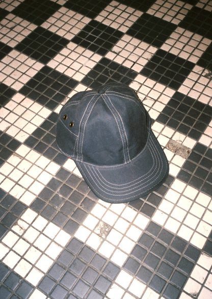 Charcoal 6 Panel Waxed Cotton