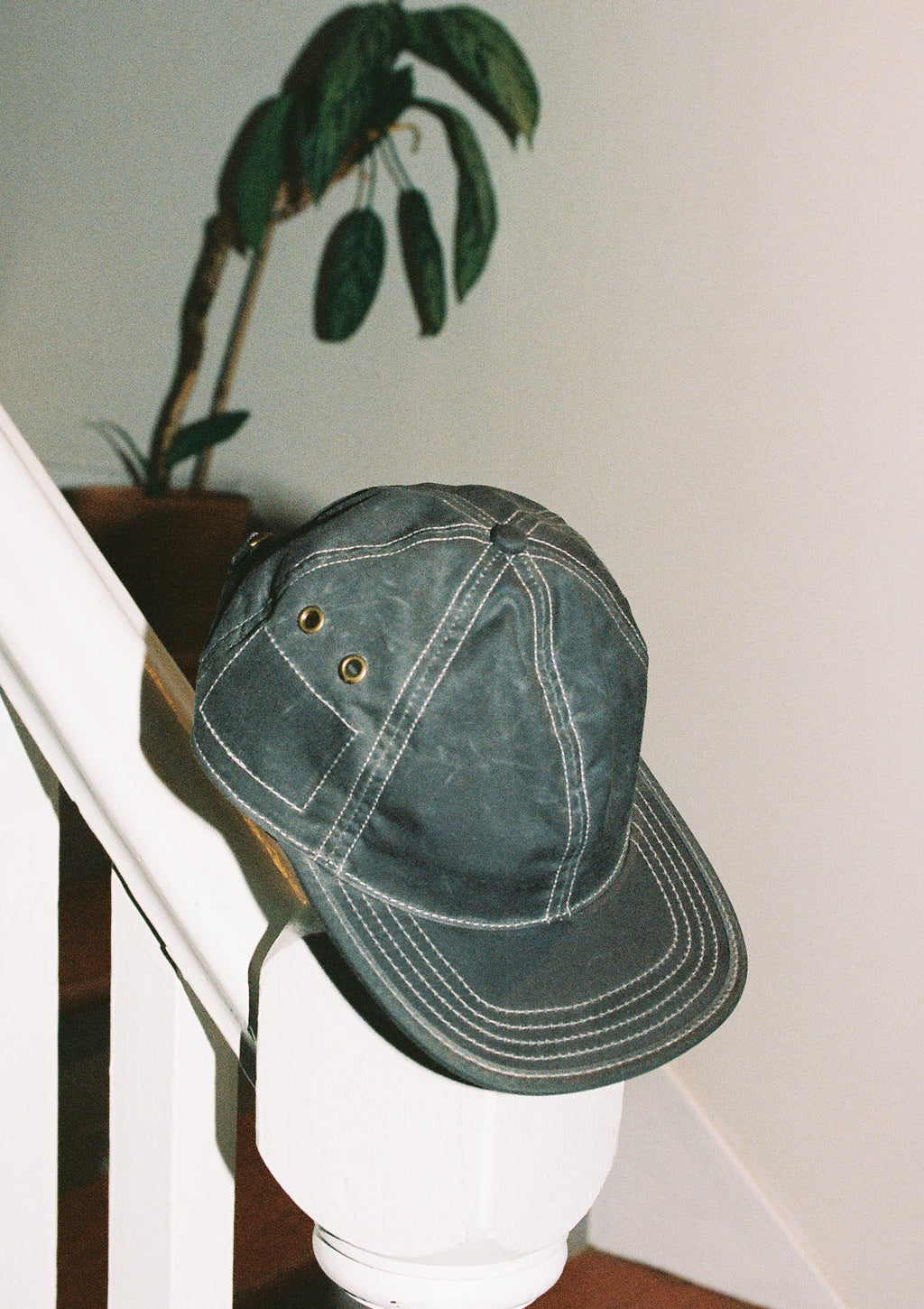Charcoal 6 Panel Waxed Cotton