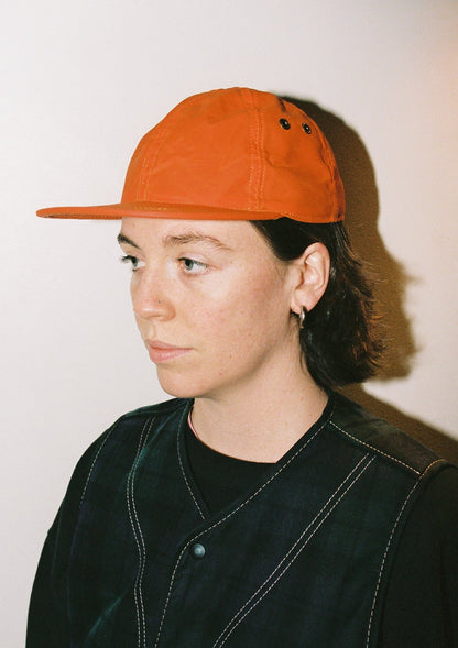 Orange 6 Panel Waxed Cotton