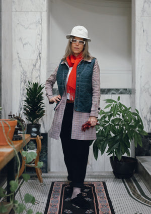 Floral Quilted Vest