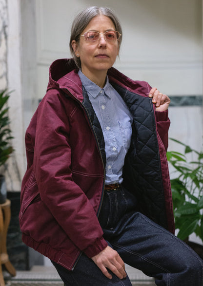 The Burgundy Waxed Bomber