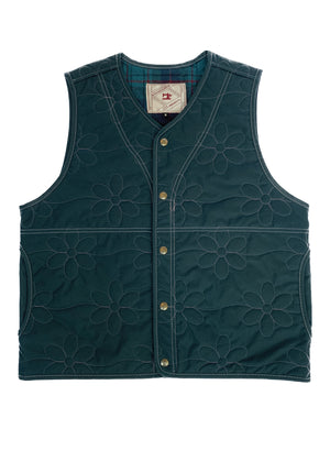 Floral Quilted Vest