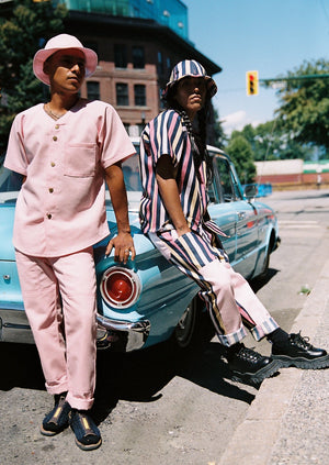 Sweet Pink Twill Home Run Button Down