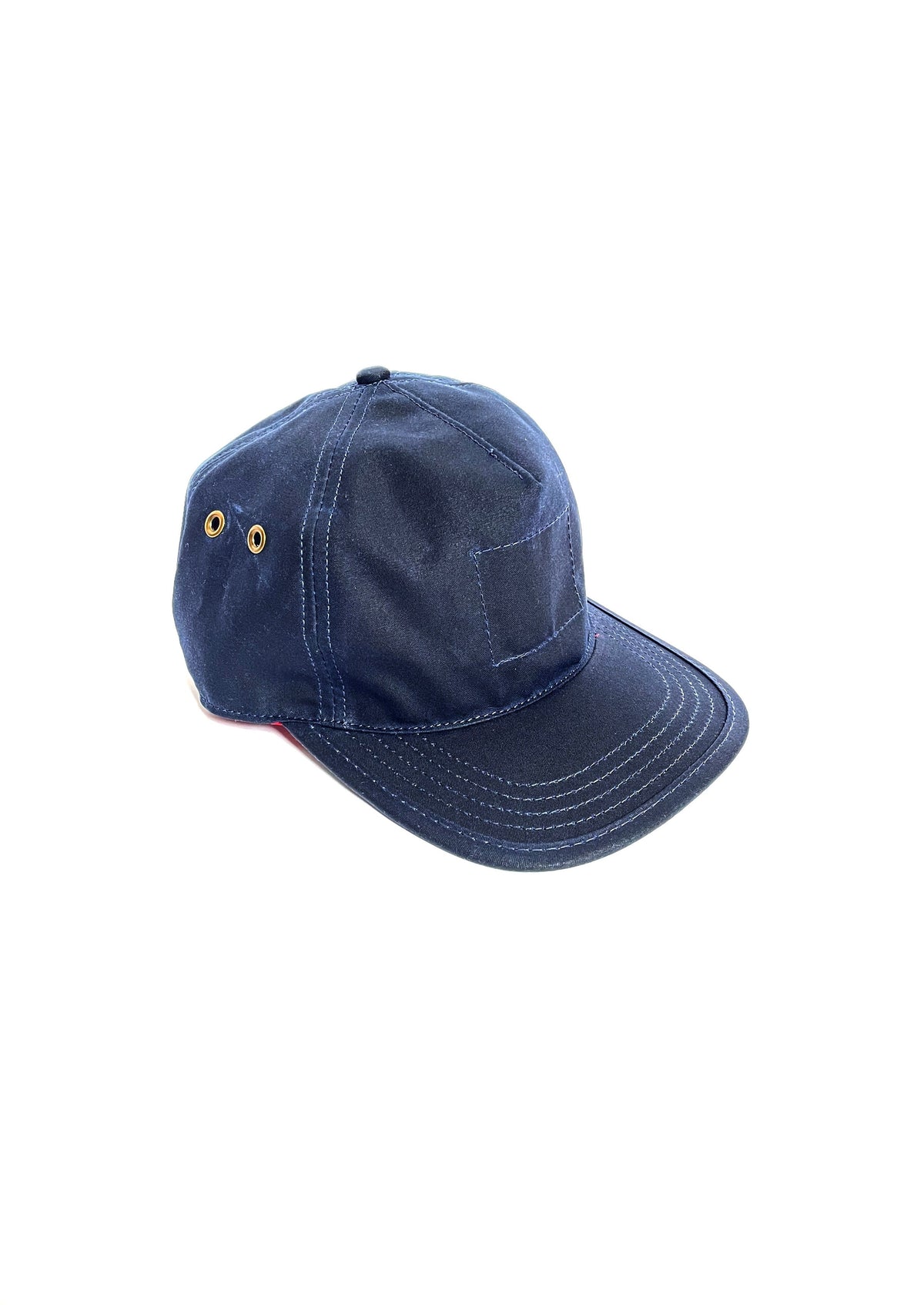 Navy 5 Panel Waxed Cotton