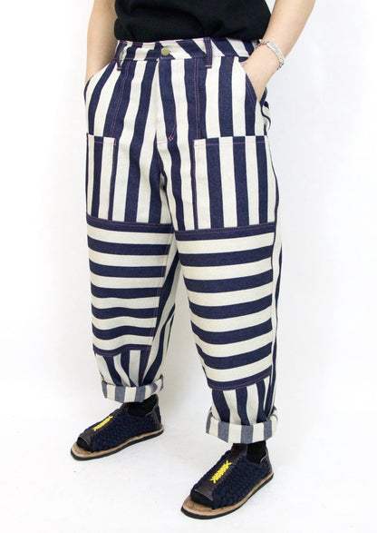 Wide Indigo Stripe Baguettes