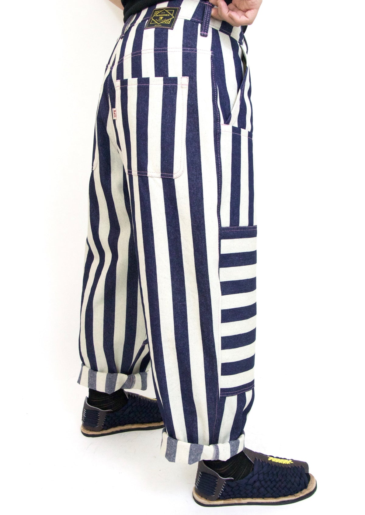 Wide Indigo Stripe Baguettes