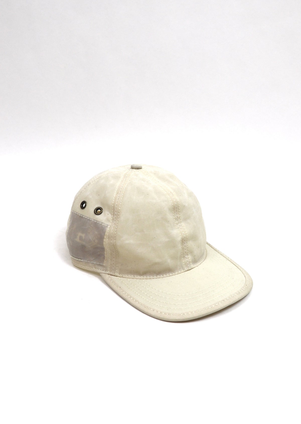 Bone White 6 Panel Waxed Cotton
