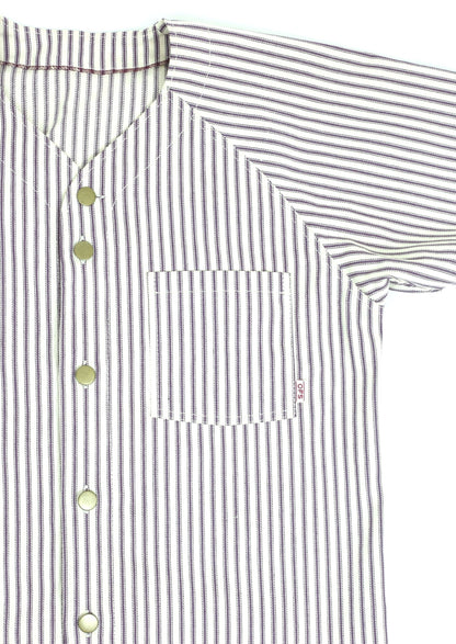 Violet Stripe Home Run Button Down