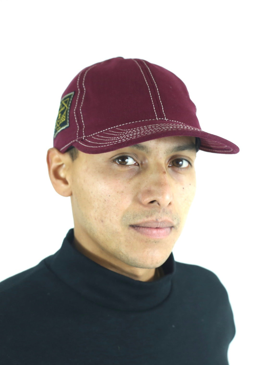 Burgundy 6 Panel Hat Cotton Twill