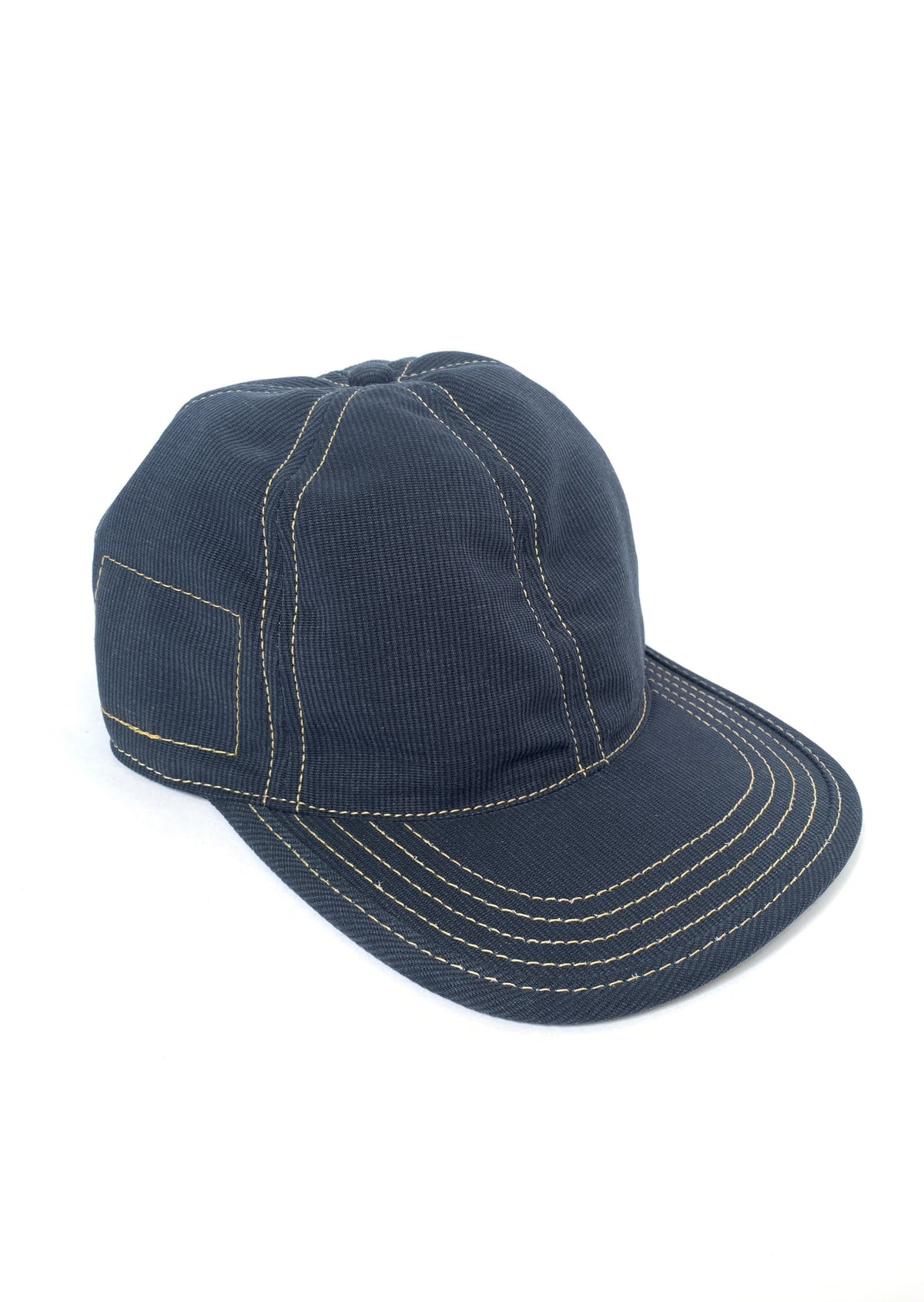 Navy Bedford Cord 6 Panel Hat