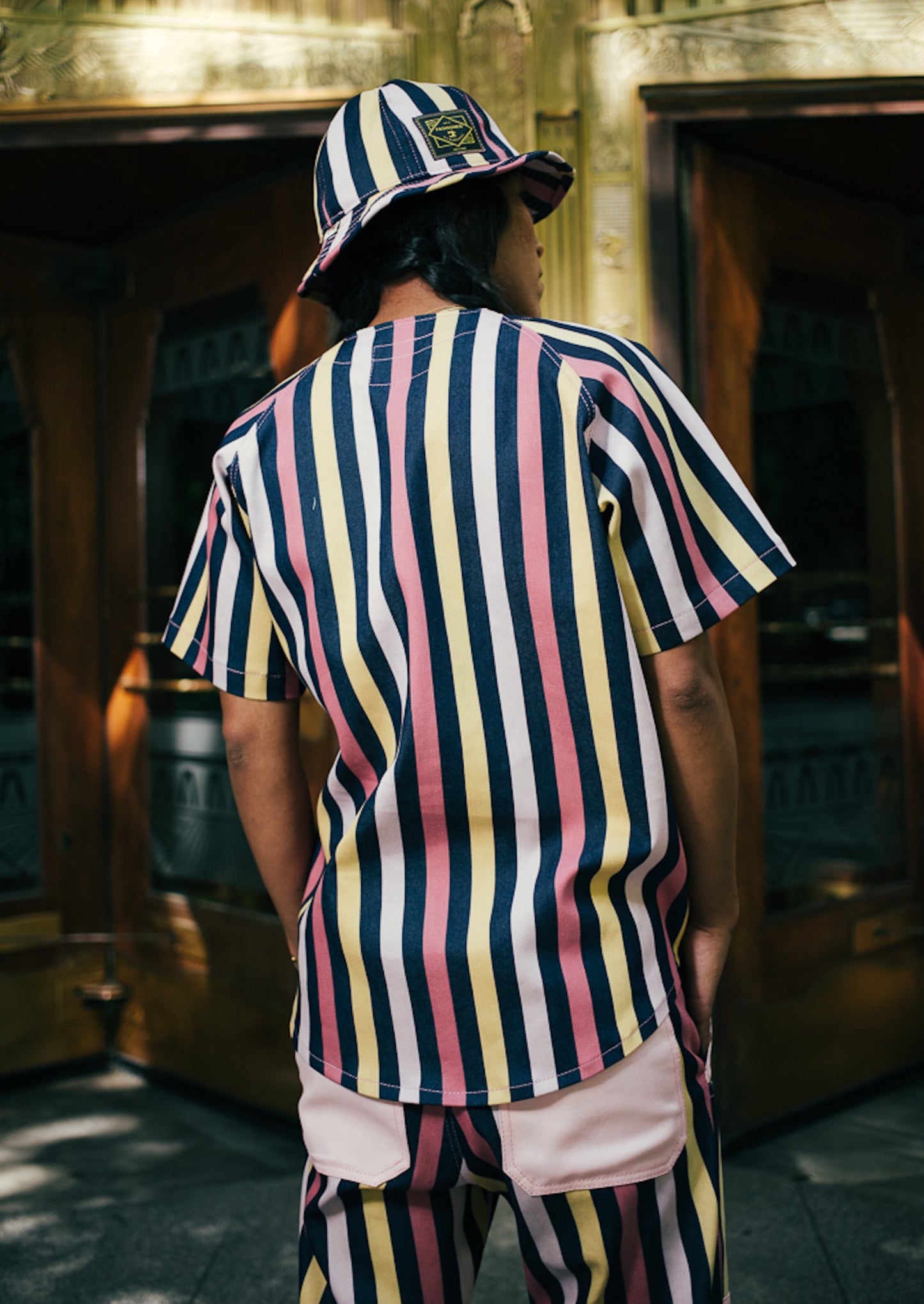 Multi Stripe Home Run Button Down