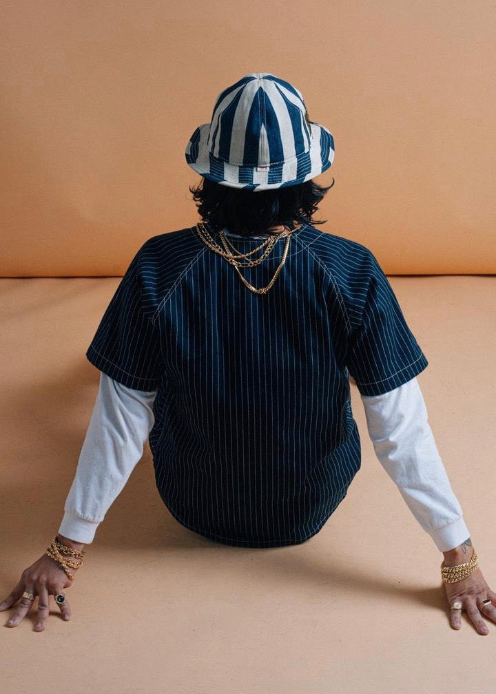 Wide Stripe Denim Ferrari Safari