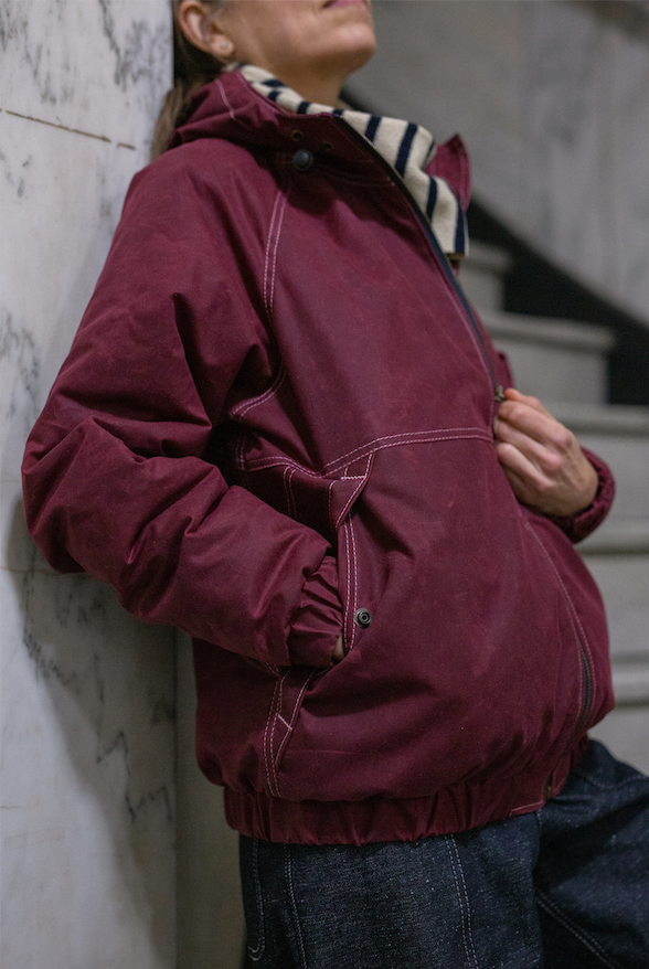 The Burgundy Waxed Bomber