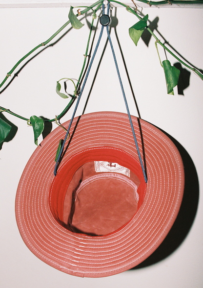 Dusty Rose Waxed Cotton Bucket Hat