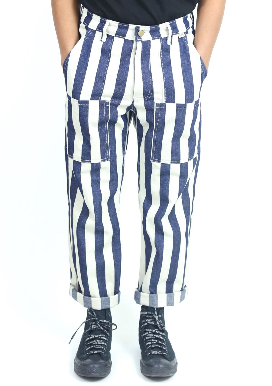 9 to 9 Work Pant Striped Denim