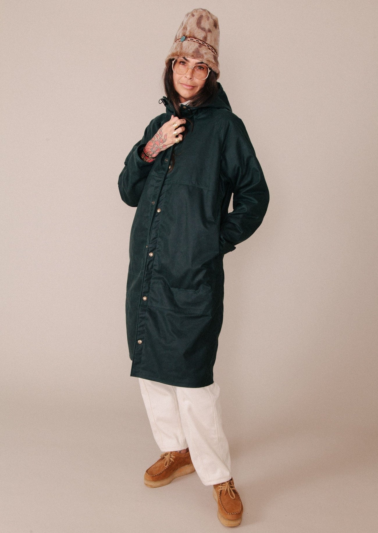 Emerald Green 100% Chance Rain Coat