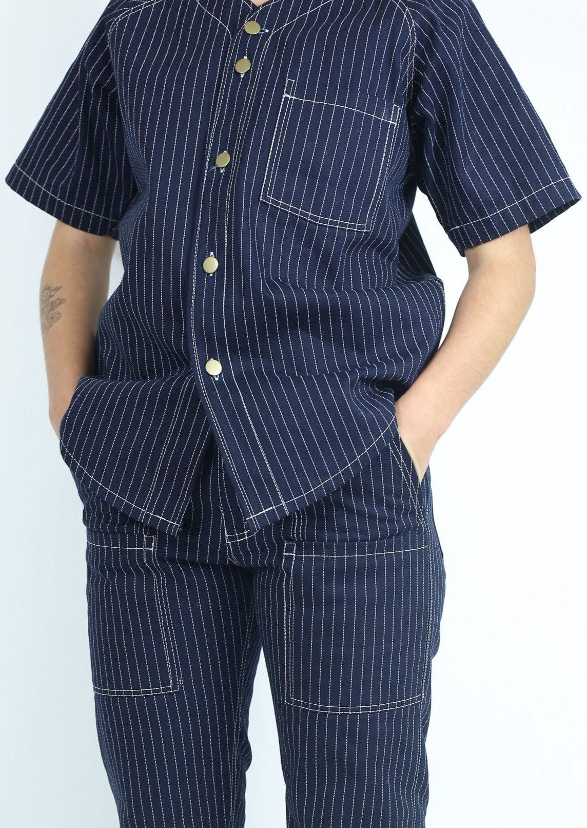 Railway Raw Denim Home Run Button Down
